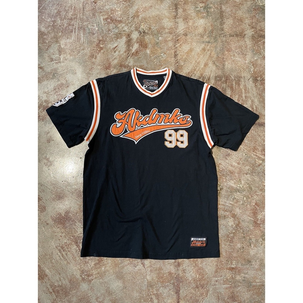 Vintage Akdmks Akademiks Heavy Hitters‎ Baseball Jersey Shirt  #99 *